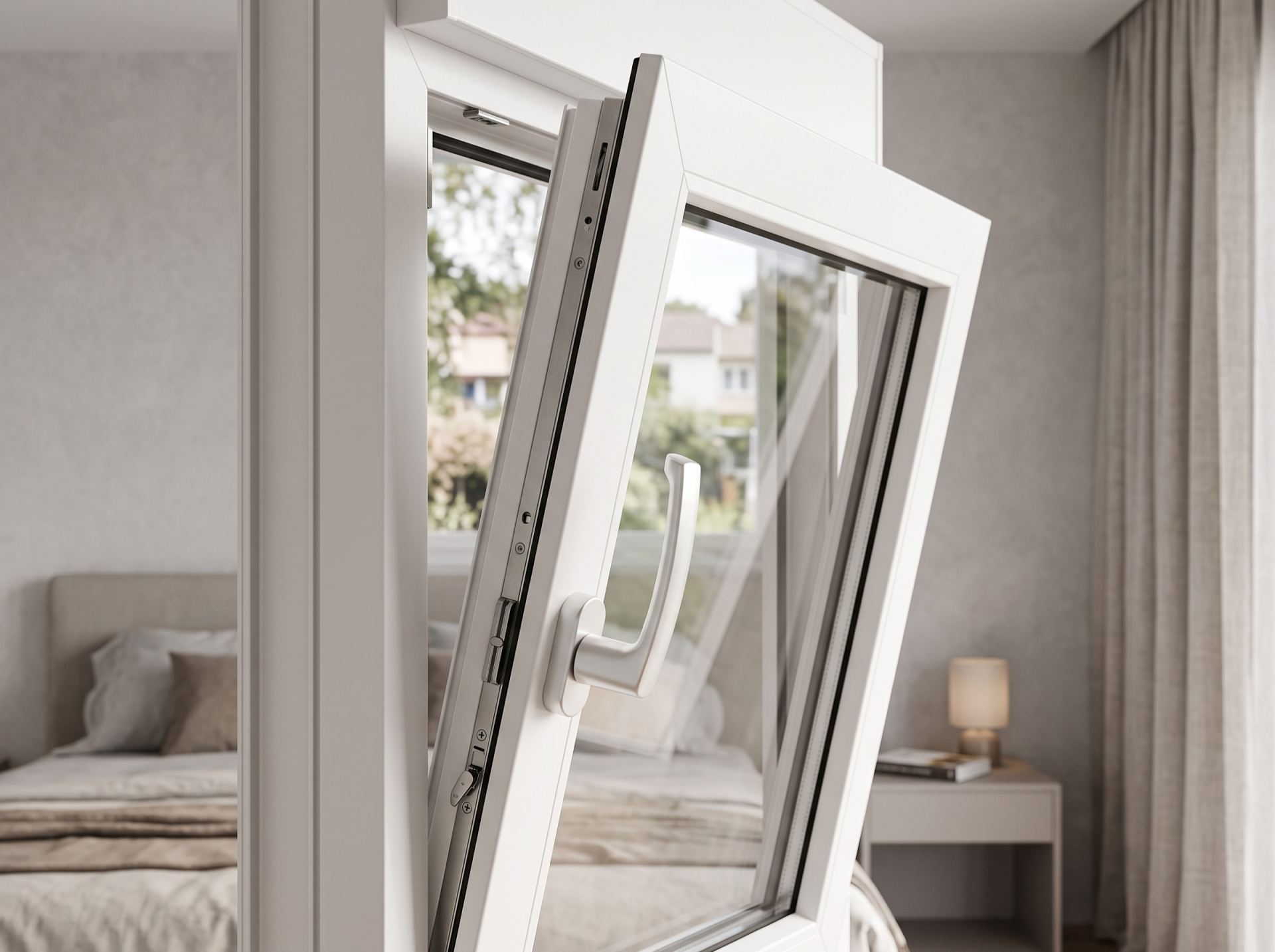 Ventana oscilobatiente de PVC